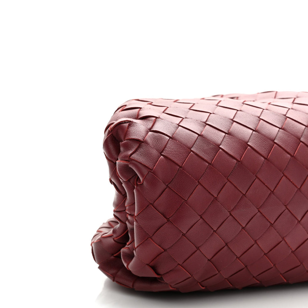 Nappa Maxi Intrecciato The Pouch Oversized Clutch Bordeaux