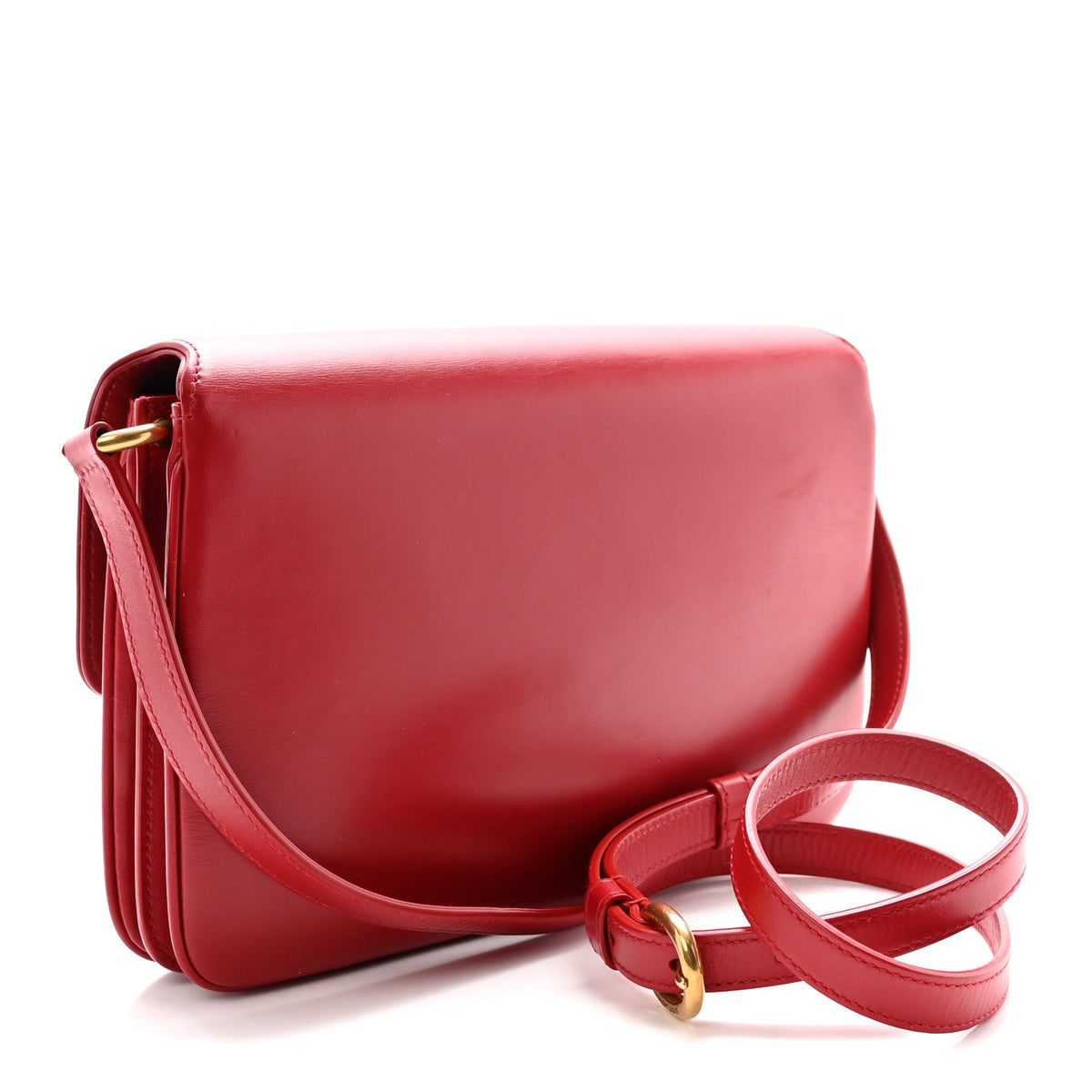 Smooth Calfskin Le Maillon Satchel Rouge Eros