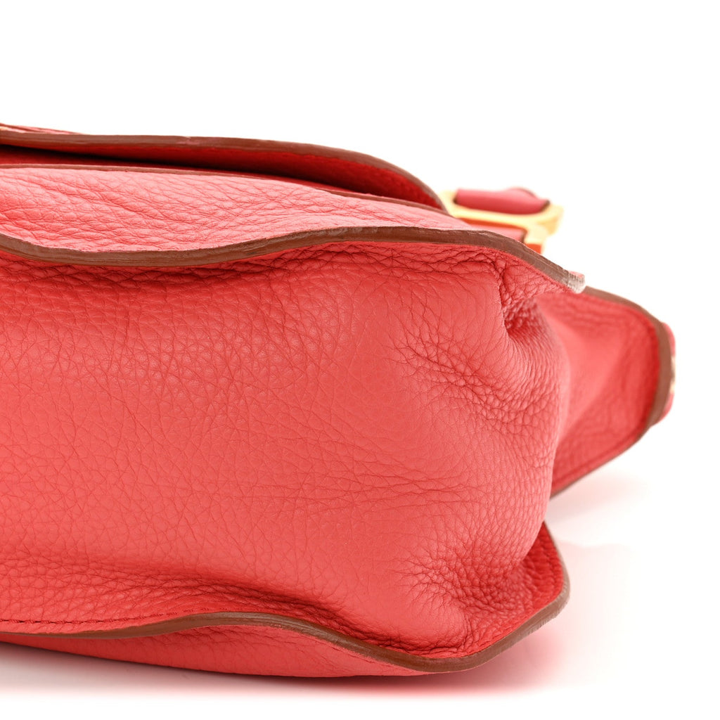 Calfskin Small Marcie Satchel Paradise Pink