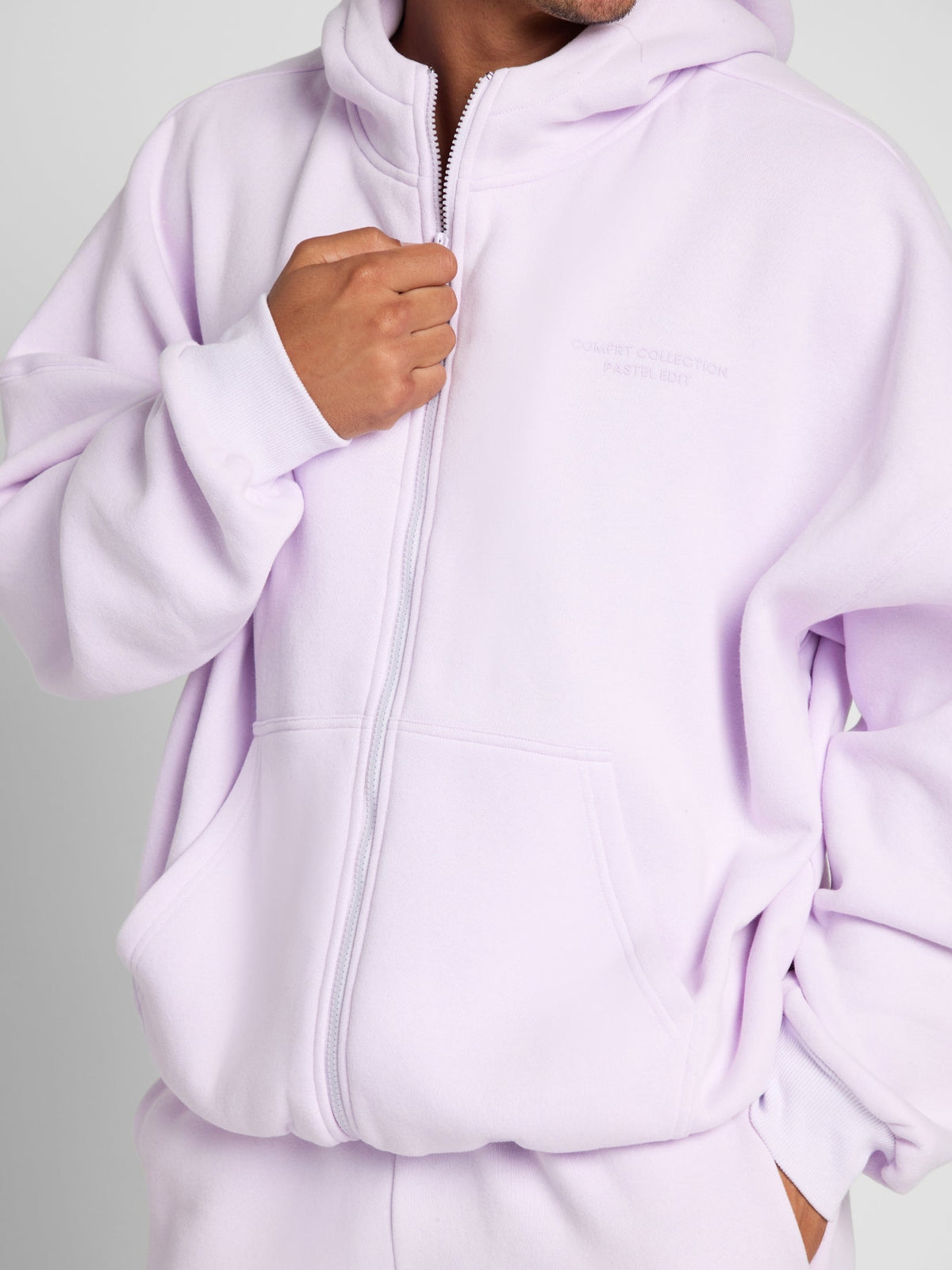Pastel Zip Hoodie – Mega