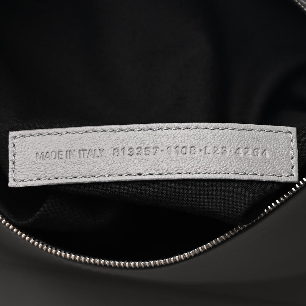 Smooth Calfskin Small Hampton Carry All Bag Grey