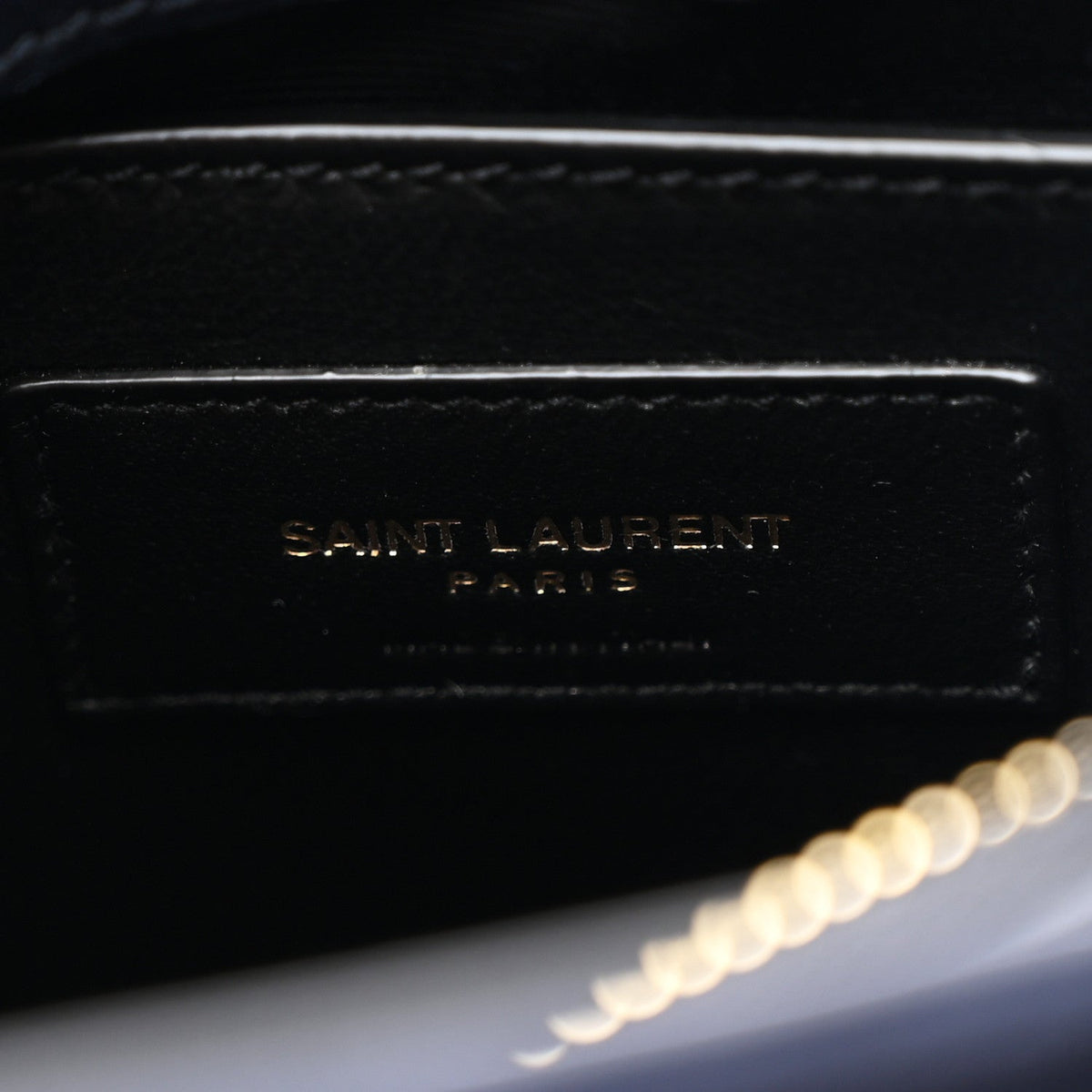 Suede Calfskin Y Quilted Monogram Small Loulou Chain Satchel Deep Marine