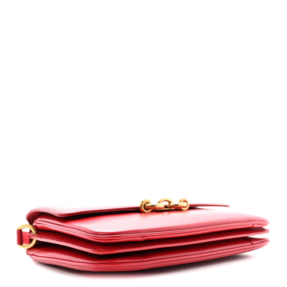 Smooth Calfskin Le Maillon Satchel Rouge Eros