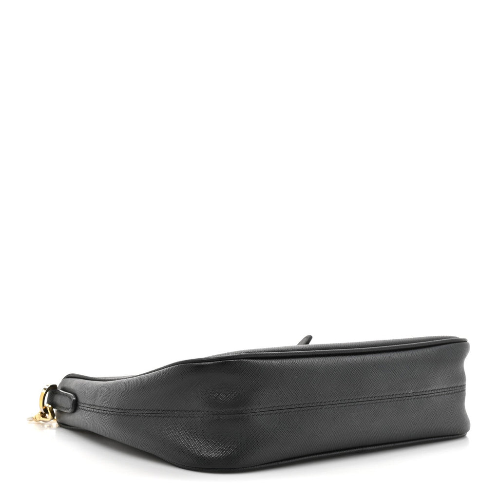 Saffiano Lux Re-Edition 2005 Shoulder Bag Black