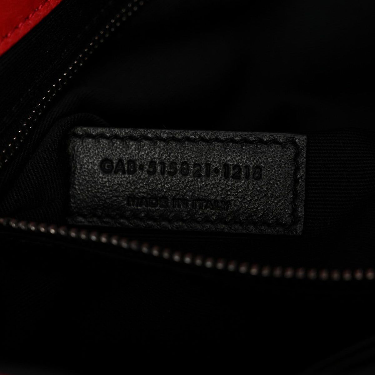 Lambskin Patchwork Monogram Medium Jamie Red