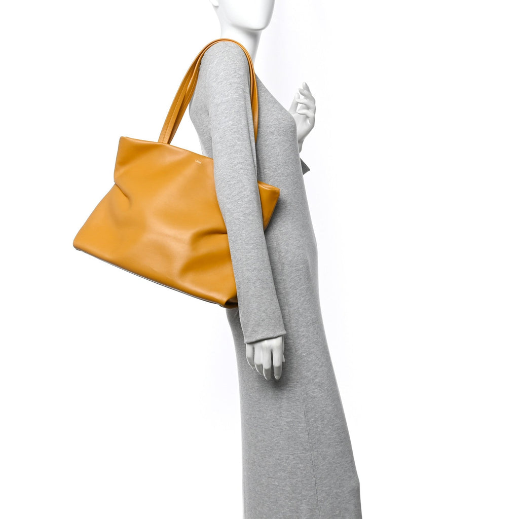 Calfskin Judy East West Tote Sunflower
