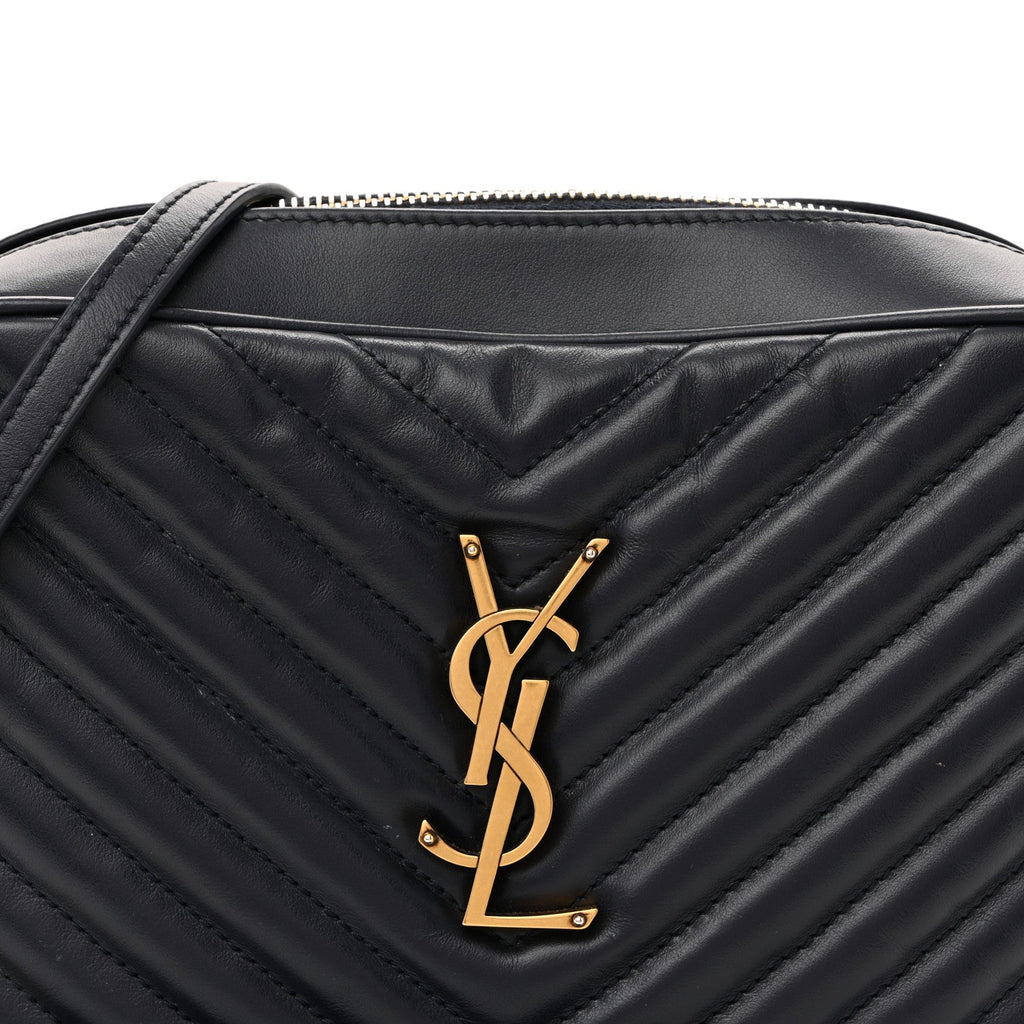 Calfskin Matelasse Monogram Lou Camera Bag Deep Marine