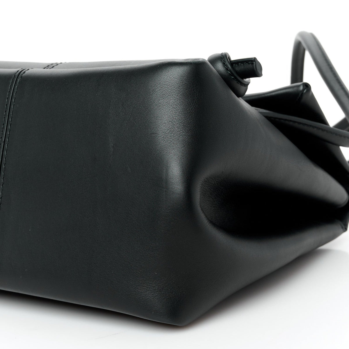 Calfskin Small Falcon Shoulder Bag Black