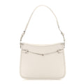 Calfskin Horsebit Slim Shoulder Bag White