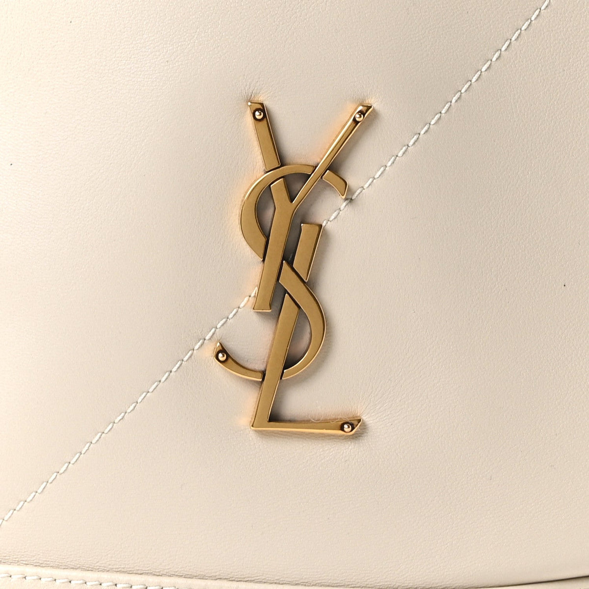 Lambskin Matelasse Monogram Large Jamie 4.3 Pochon Crema Soft