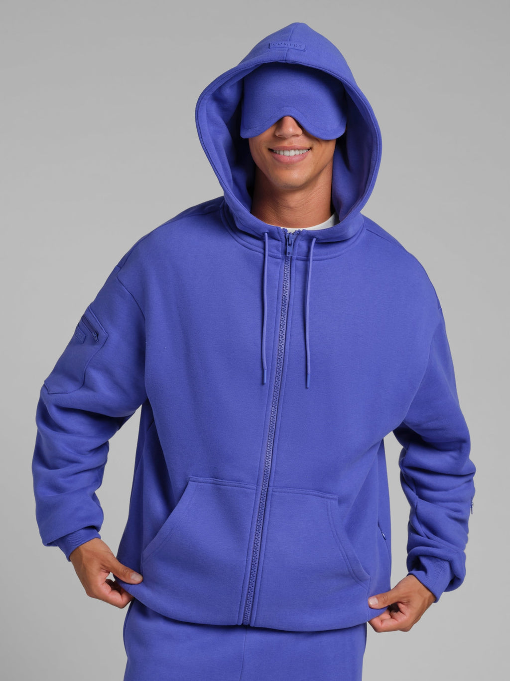 Neon Airplane Mode Zip Hoodie – Mega