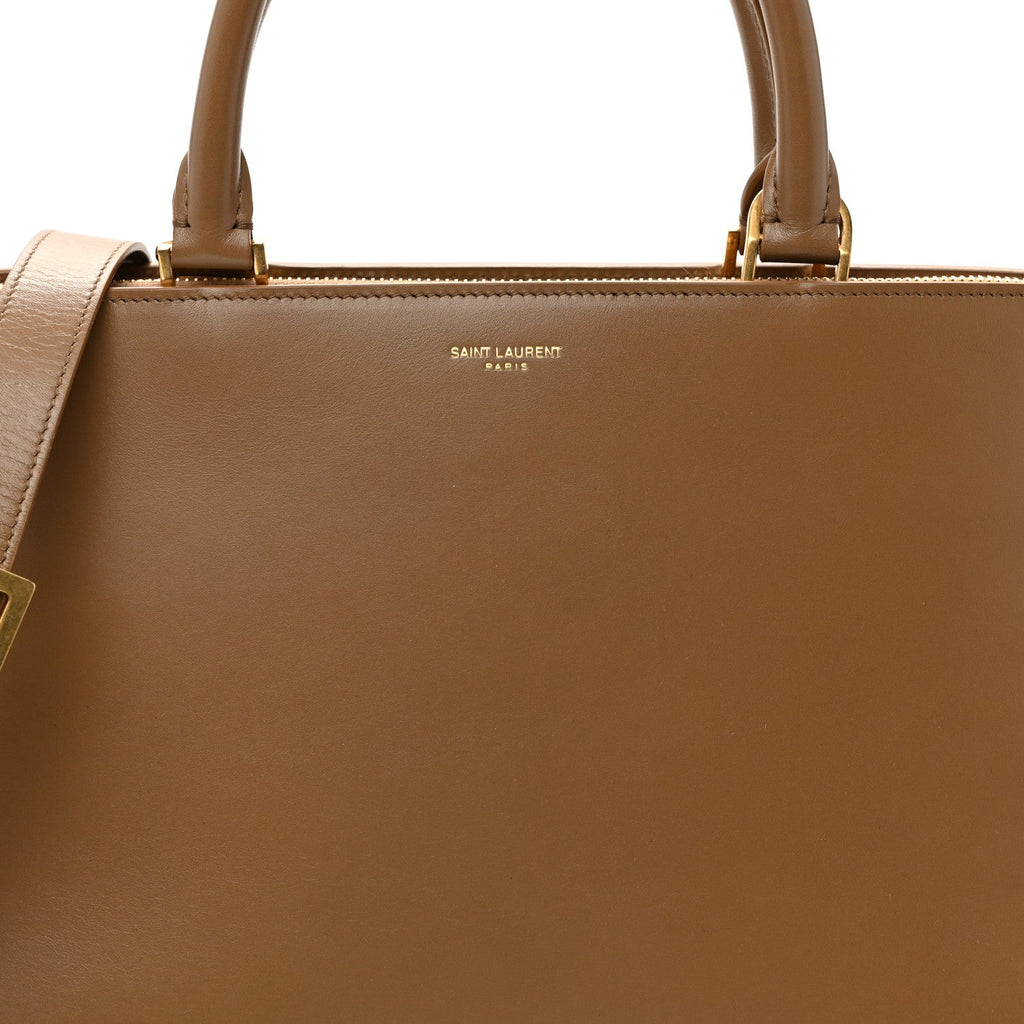 Calfskin Sac De Jour Duffle Top Handle Dark Cork
