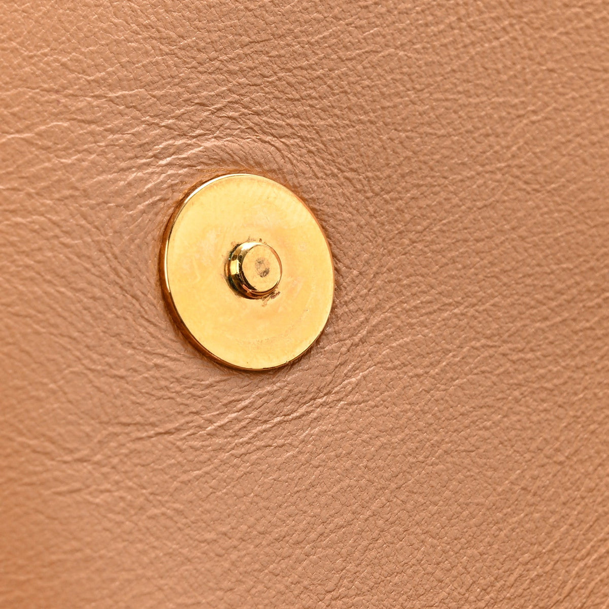 Lambskin Embossed Monogram Pochette Coussin Camel