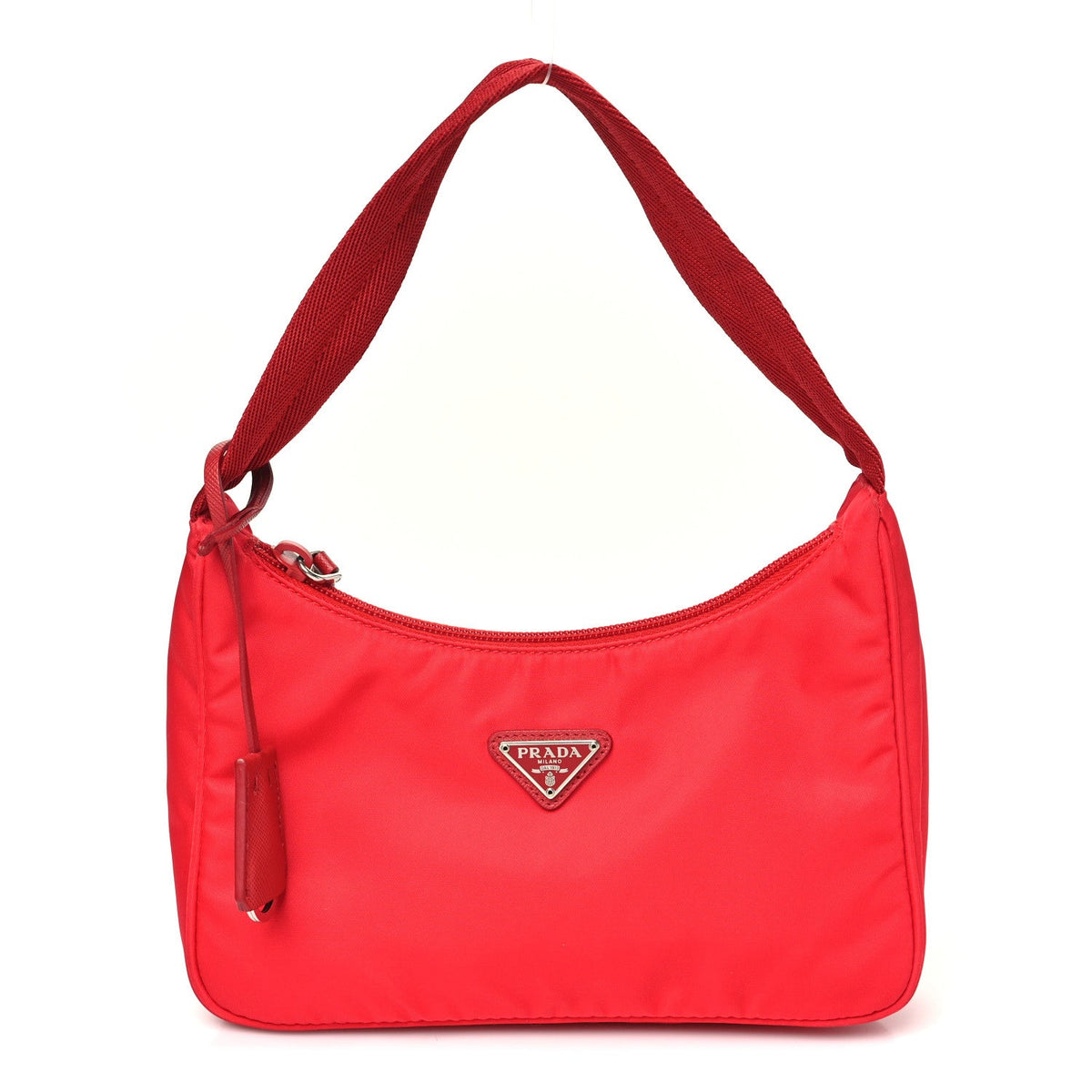 Tessuto Nylon Mini Re-Edition 2000 Bag Rosso