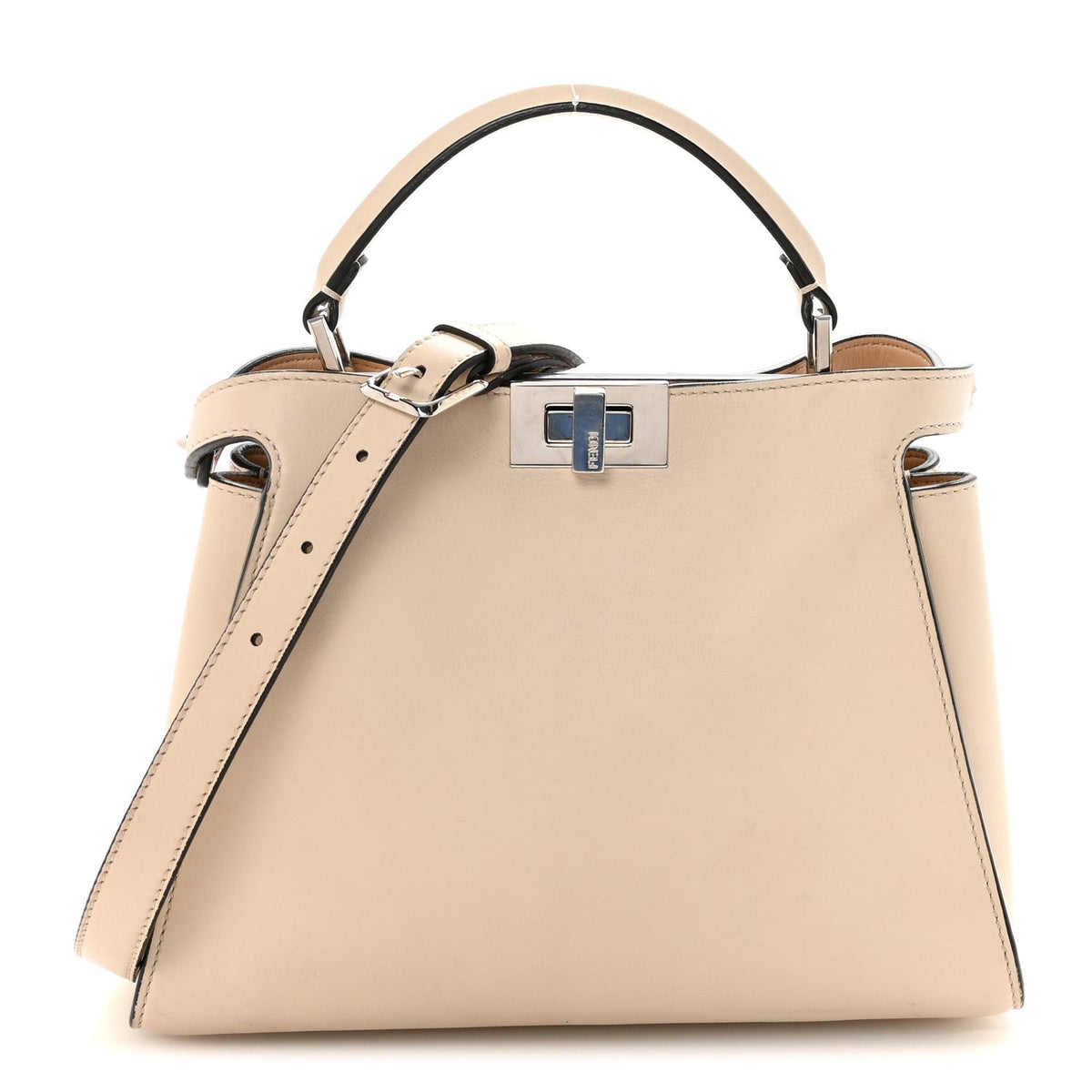 Vitello Tahiti Burro Bi-Color Medium Peekaboo Iconic Essentially Satchel Nuvola Rosa Bourbon