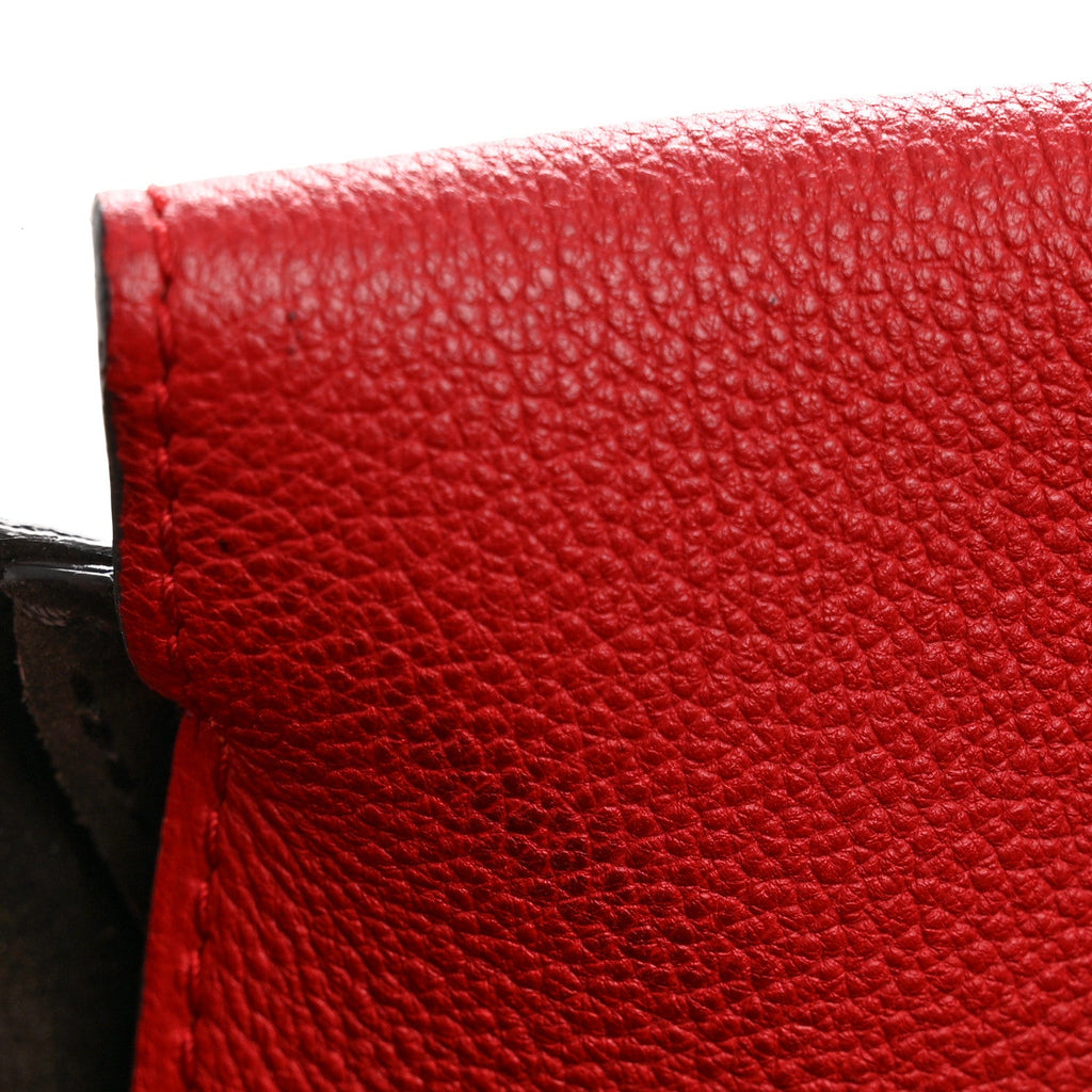 Monogram Cuir Orfevre Tote W PM Cherry
