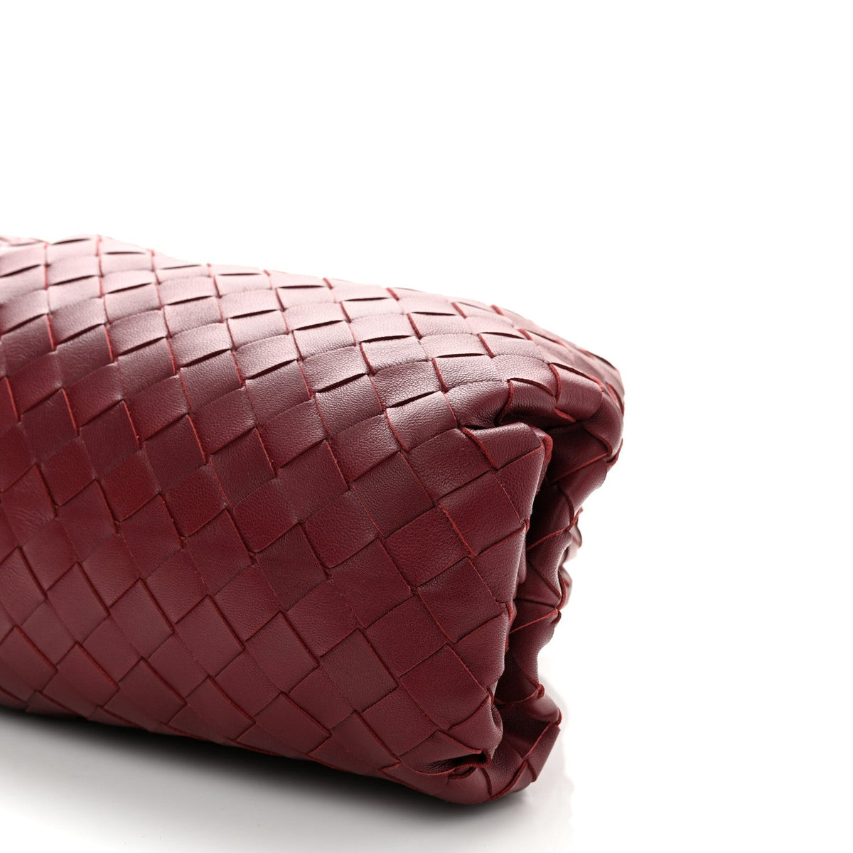 Nappa Maxi Intrecciato The Pouch Oversized Clutch Bordeaux