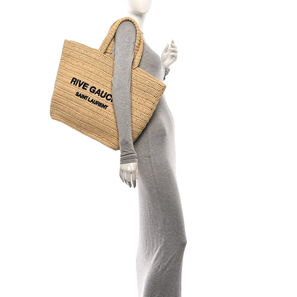 Raffia Rive Gauche Tote Natural