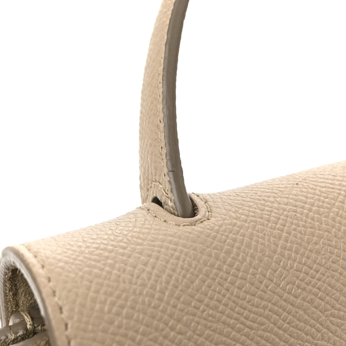 Grained Calfskin Nano Belt Bag Light Taupe