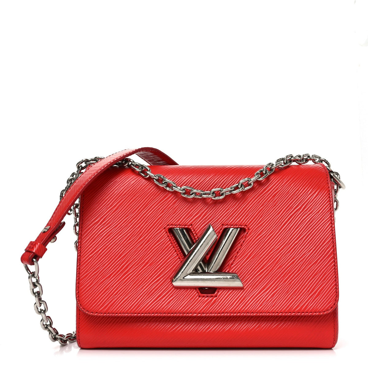Epi Twist Shoulder Bag MM Coquelicot