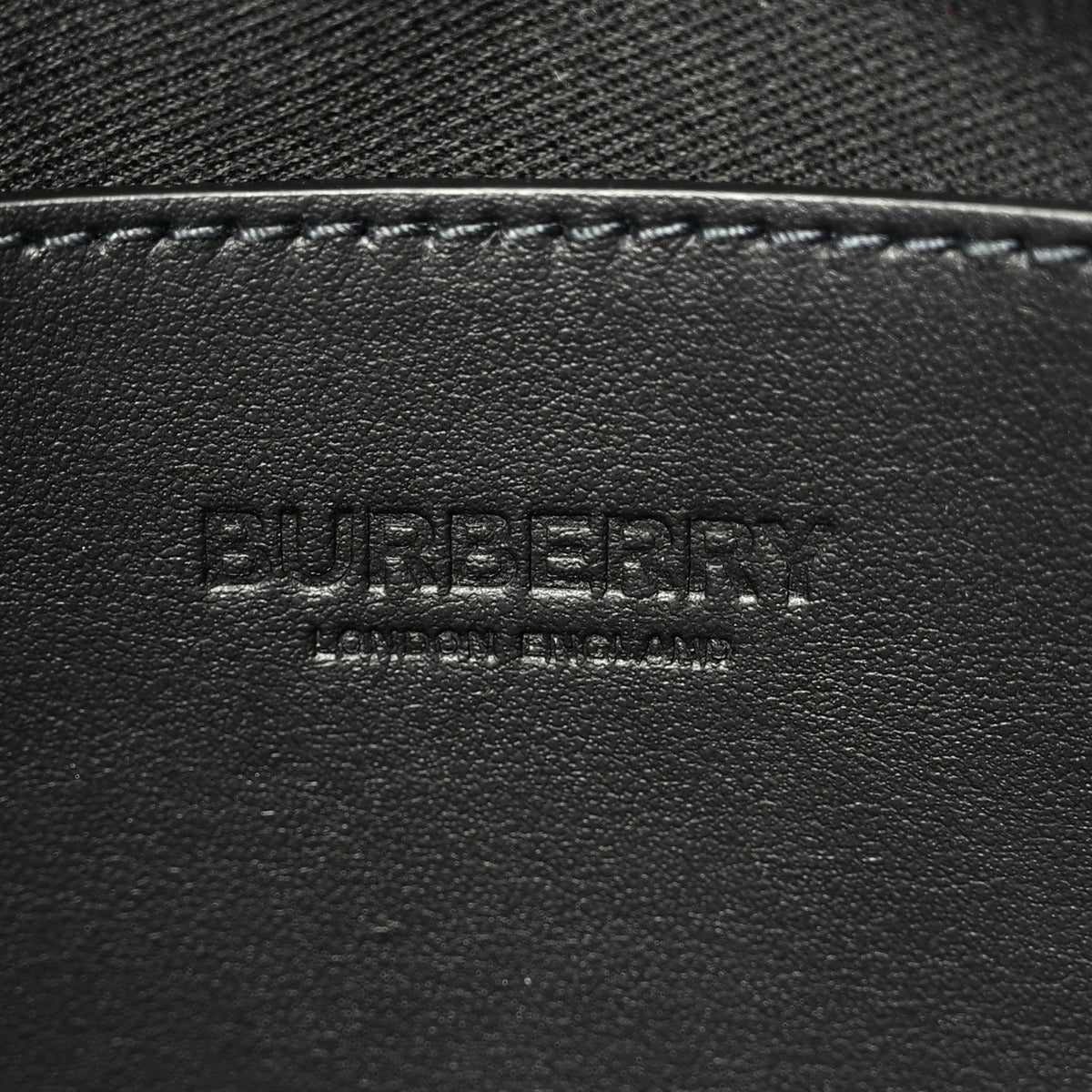 Coated Canvas Calfskin Check Muswell Bag Charcoal