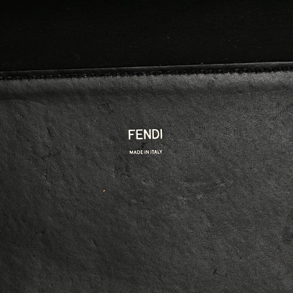 Vitello King Plexiglass Medium Fendi Sunshine Shopper Tote Black
