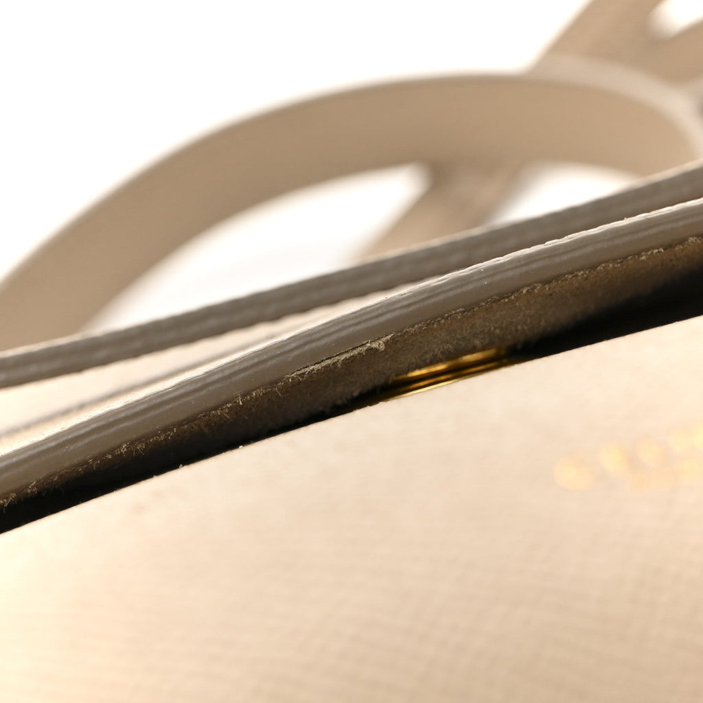 Grained Calfskin Nano Belt Bag Light Taupe