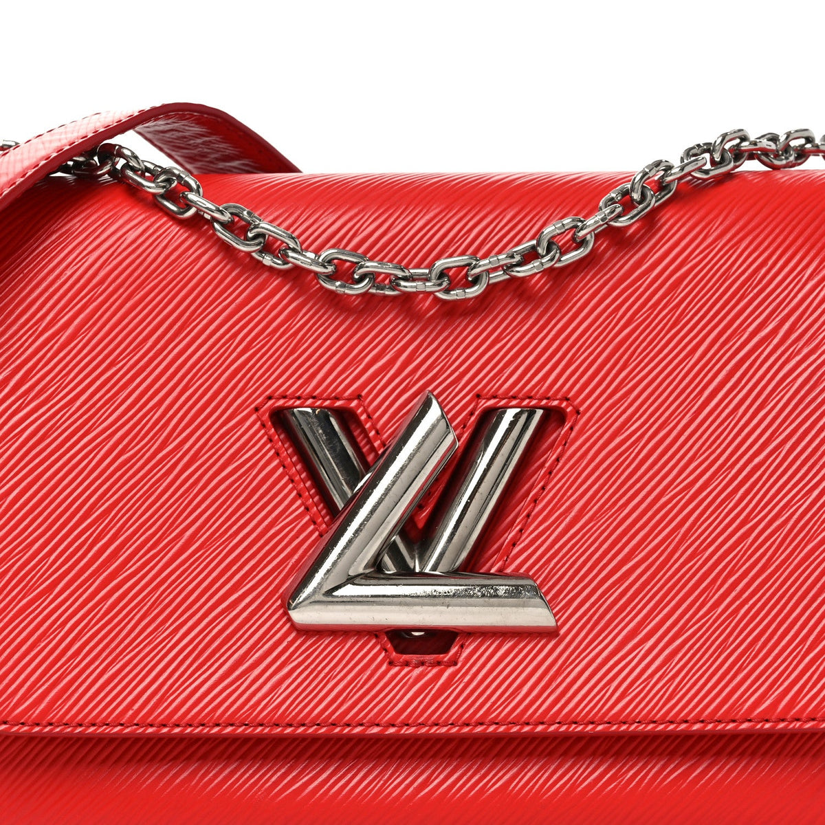 Epi Twist Shoulder Bag MM Coquelicot