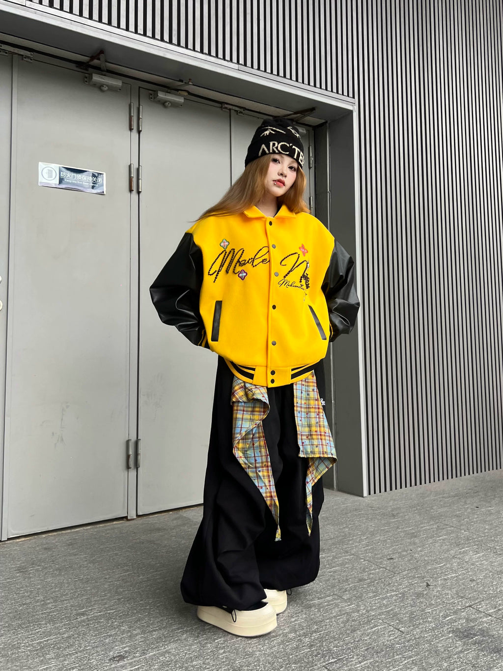 TR BRUSHSHIFT美式复古双头腰弯刀卫裤宽松屁帘叠穿爵士舞阔腿裤