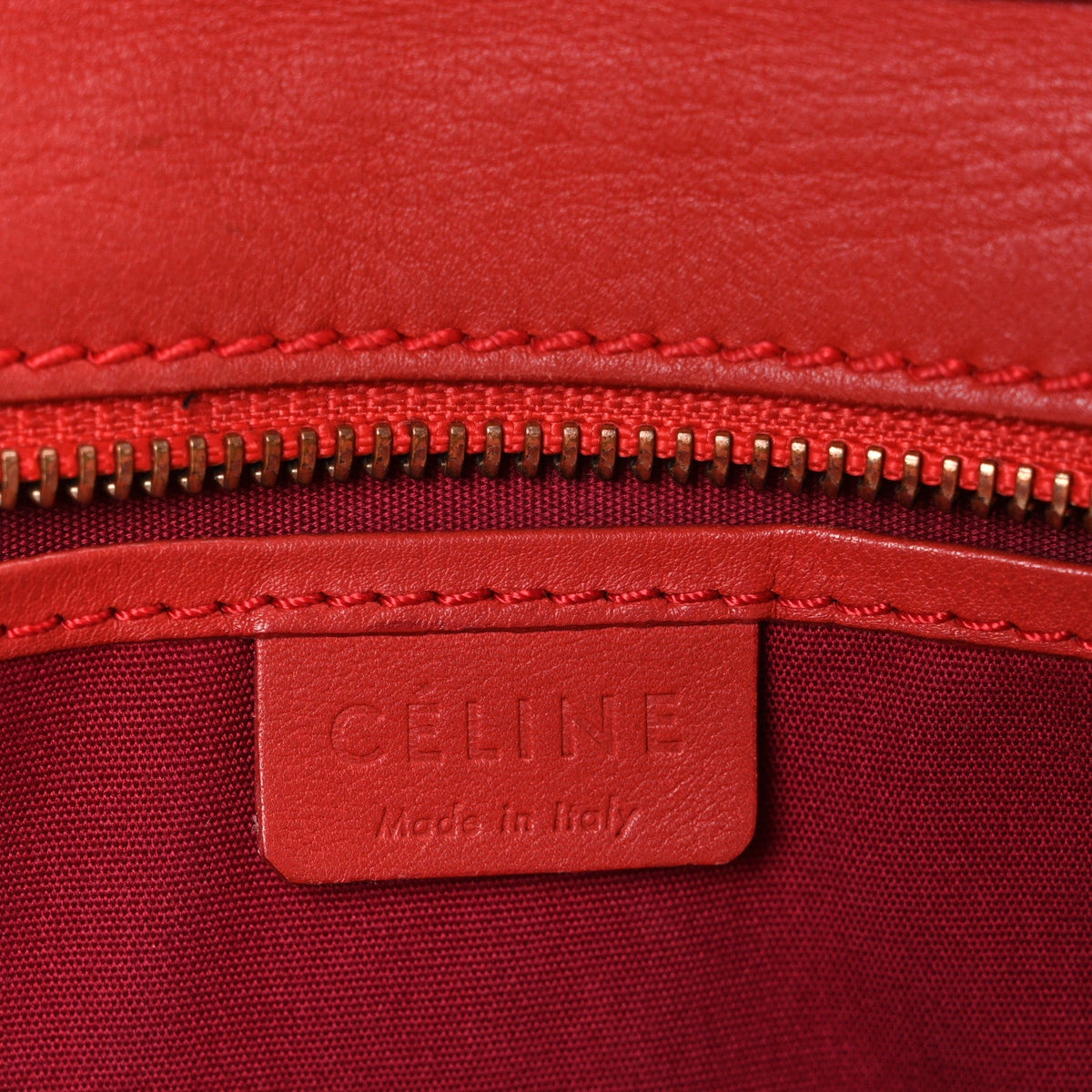 Smooth Calfskin Nano Luggage Red