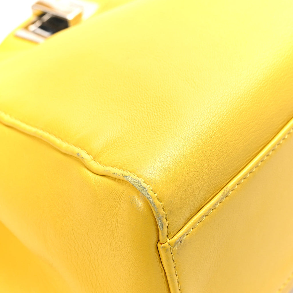 Nappa Mini Peekaboo Iconic Satchel Limone