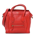 Smooth Calfskin Nano Luggage Red