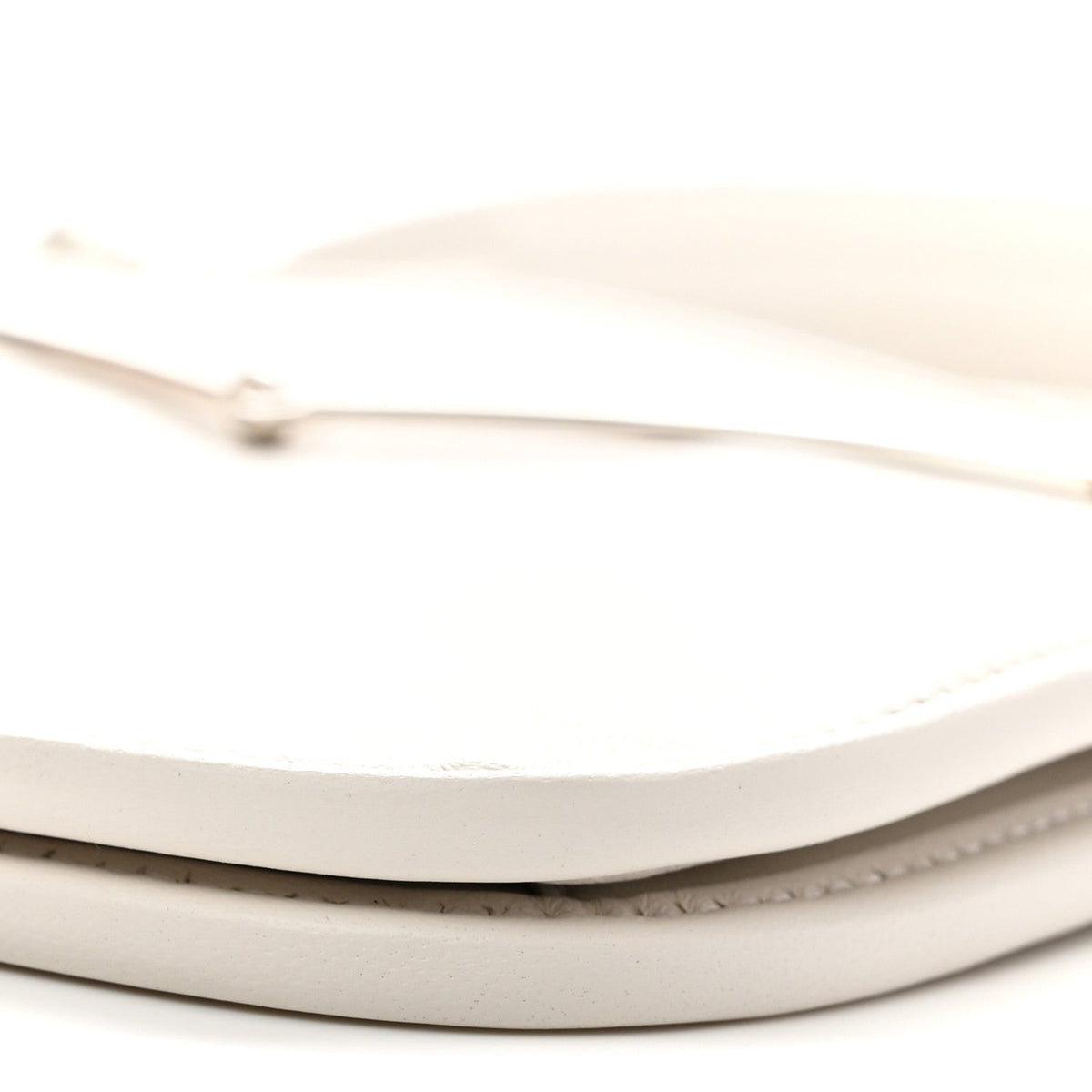 Calfskin Horsebit Slim Shoulder Bag White