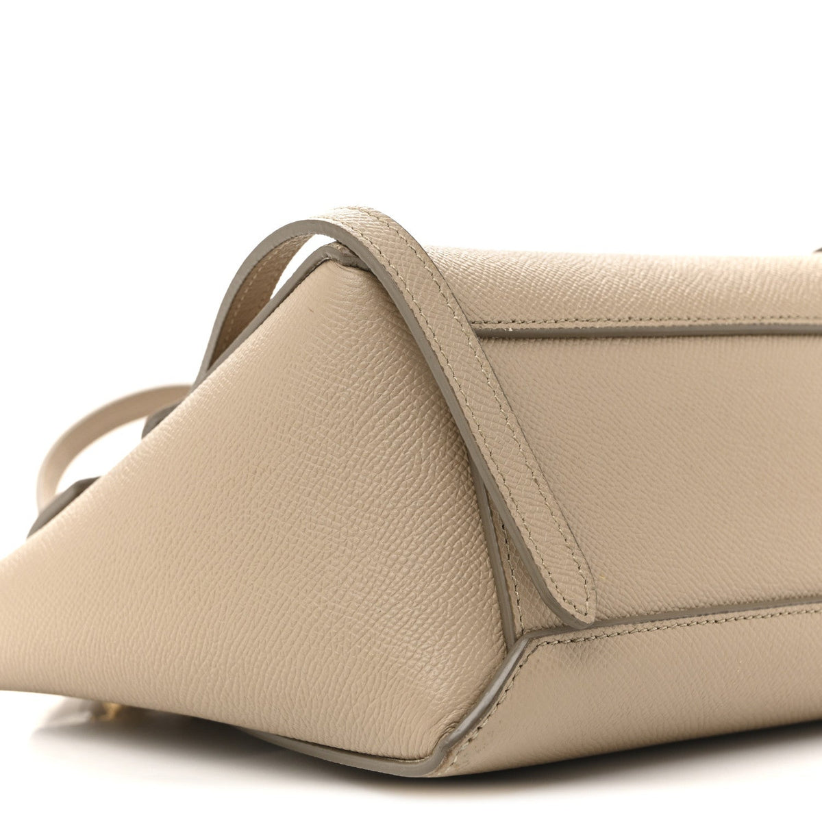 Grained Calfskin Nano Belt Bag Light Taupe