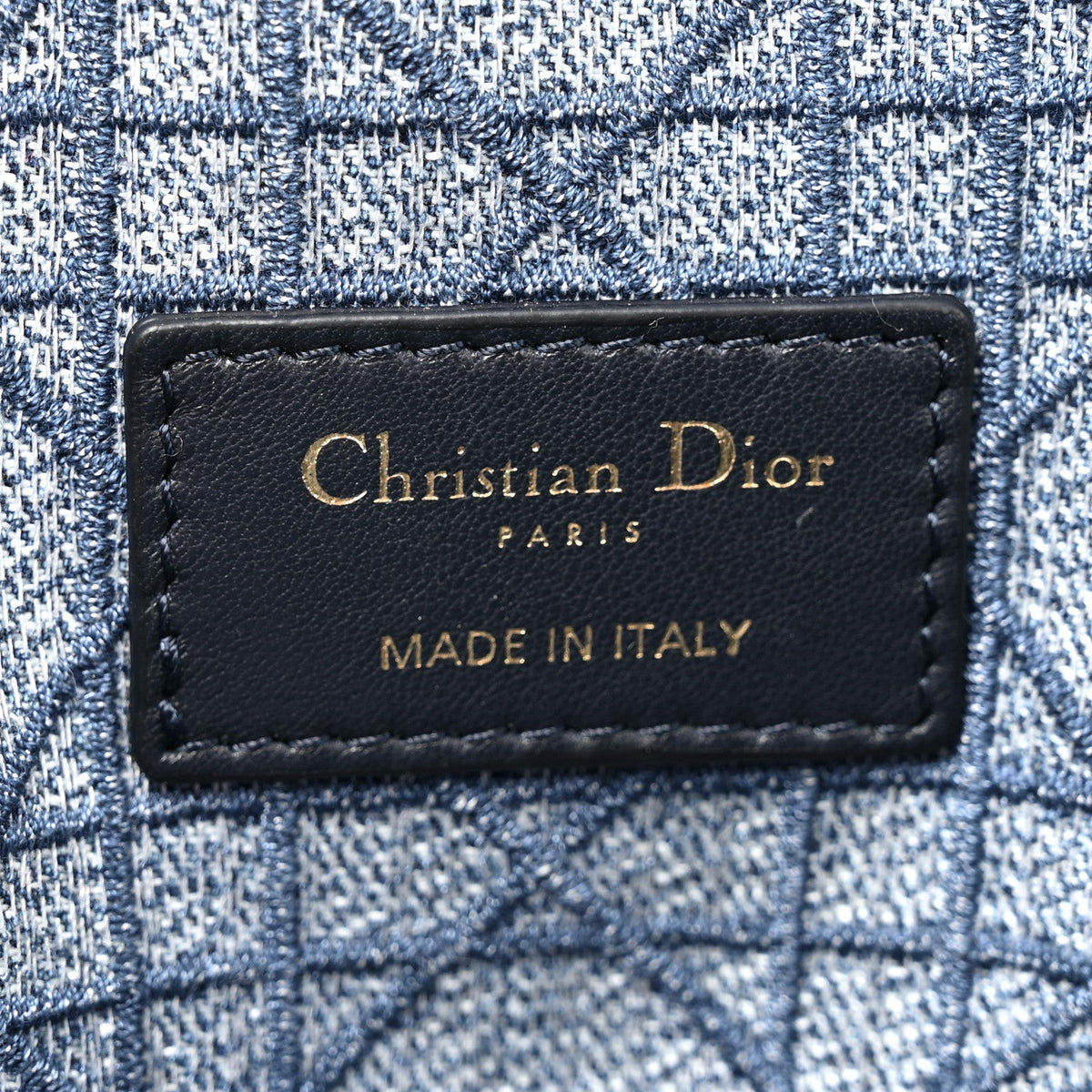 Denim Cannage Small Caro Bag Blue