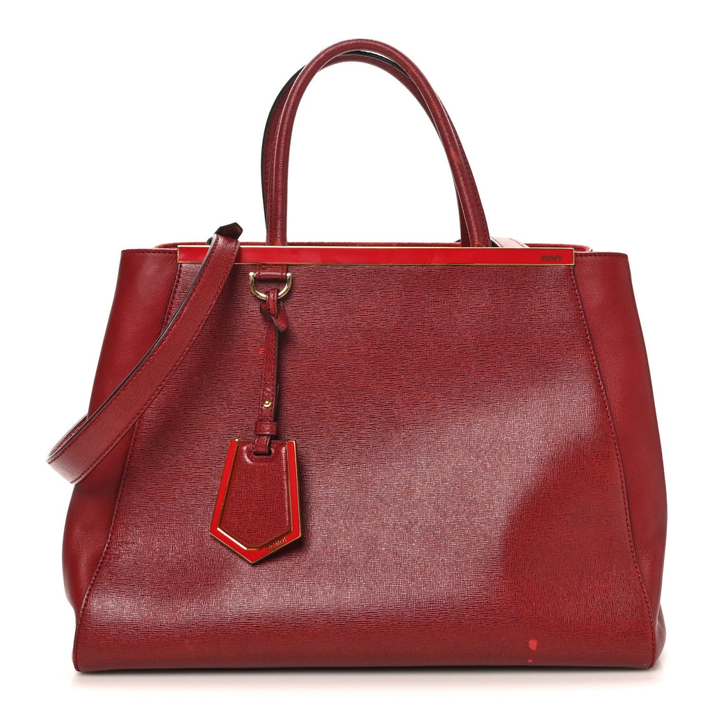 Vitello Elite Regular 2Jours Tote Rosso Scuro Ciliegia