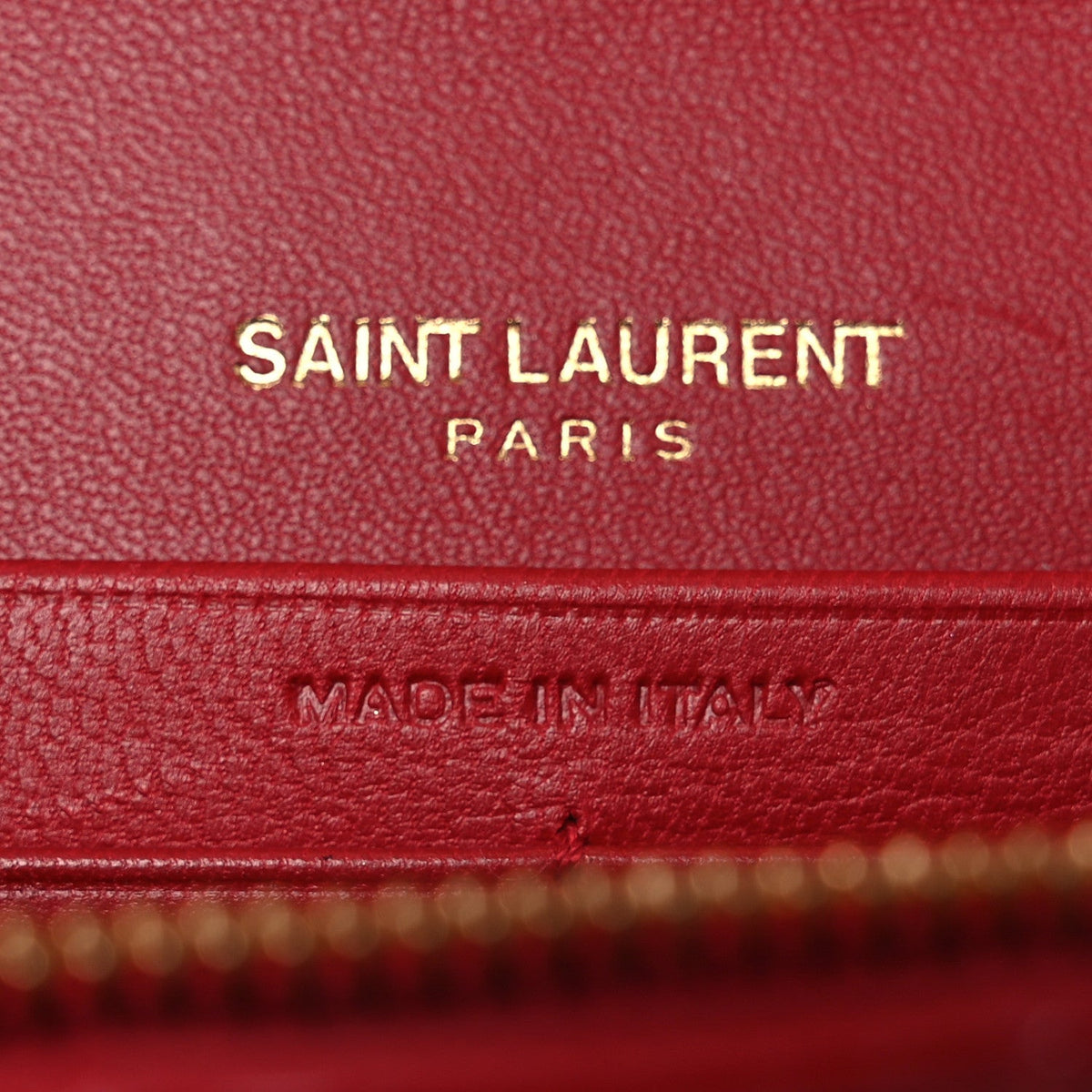 Patent Calfskin Matelasse Vicky Chain Wallet Rouge Eros