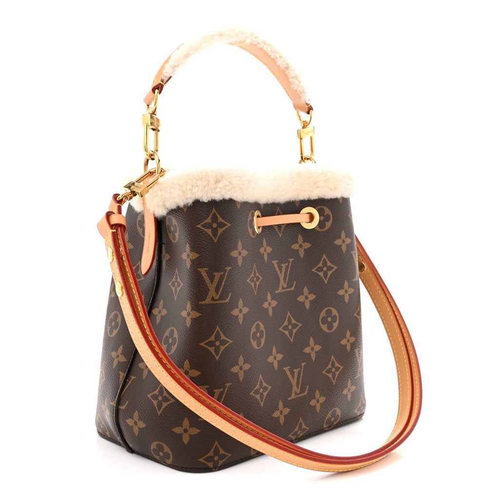Monogram Shearling Cozygram Neonoe BB