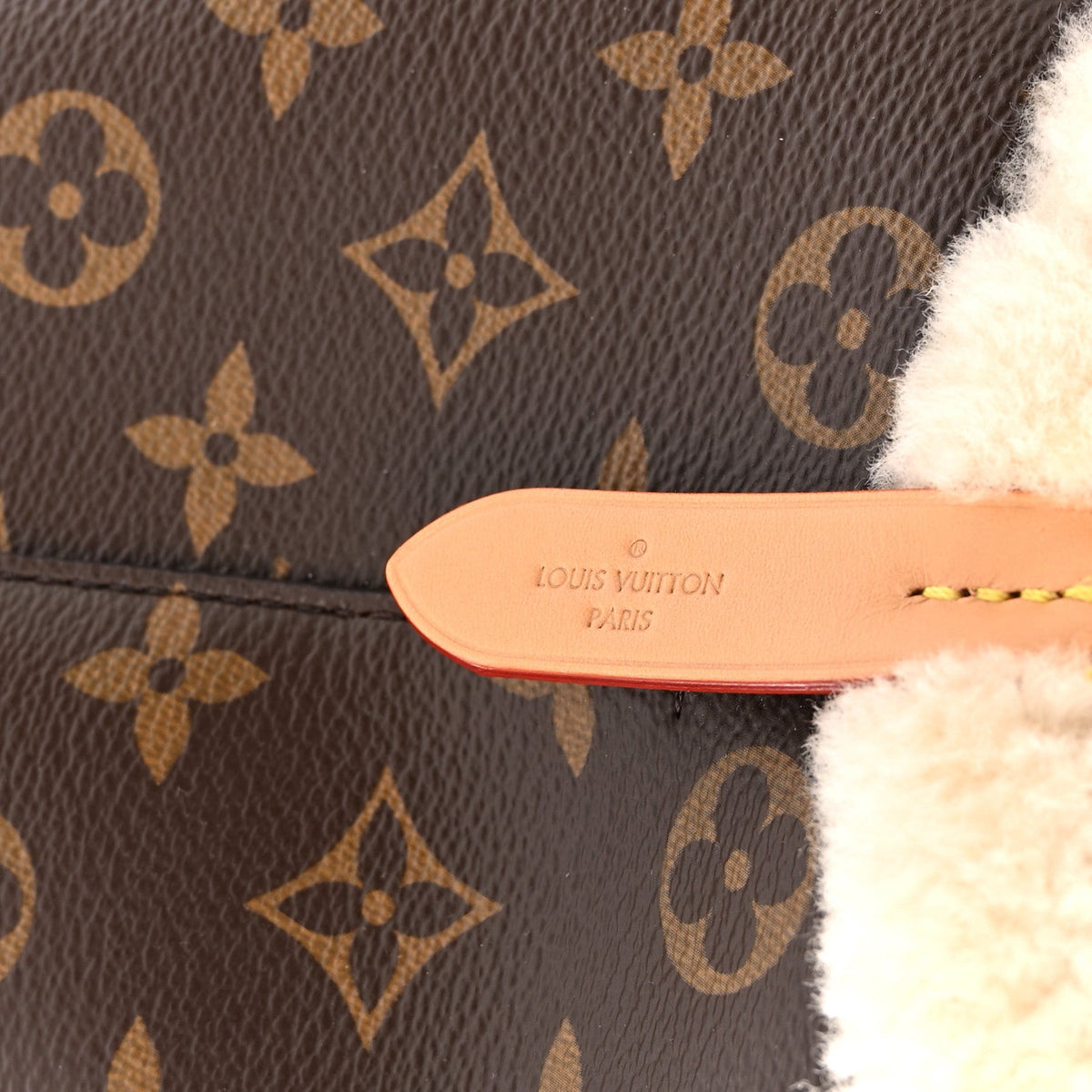 Monogram Shearling Cozygram Neonoe BB