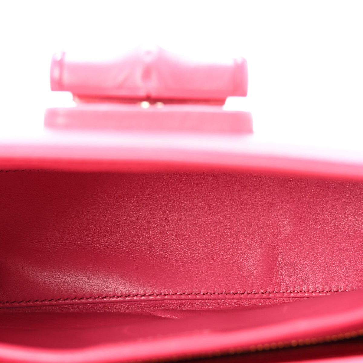 Calfskin Medium Bamboo Diva Frosted Tulip