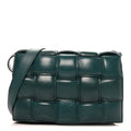 Paper Calfskin Maxi Intreccio Padded Cassette Crossbody Bag Ottanio