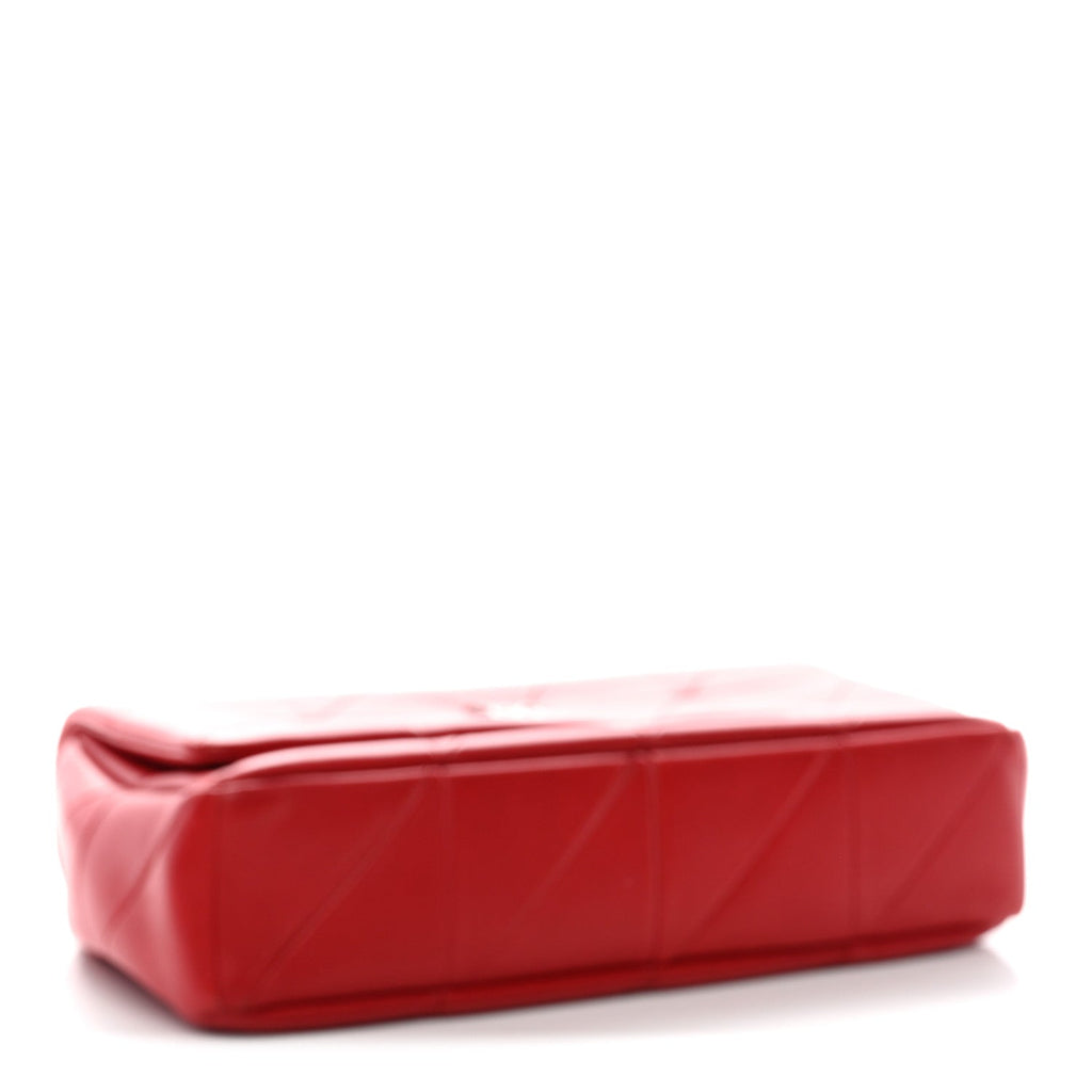 Lambskin Patchwork Monogram Medium Jamie Red