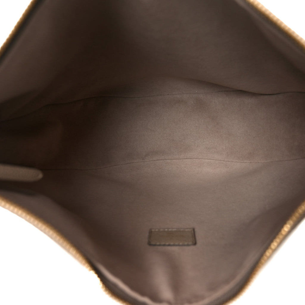 Empreinte Monogram Giant Loop Hobo Dove Gray Cream