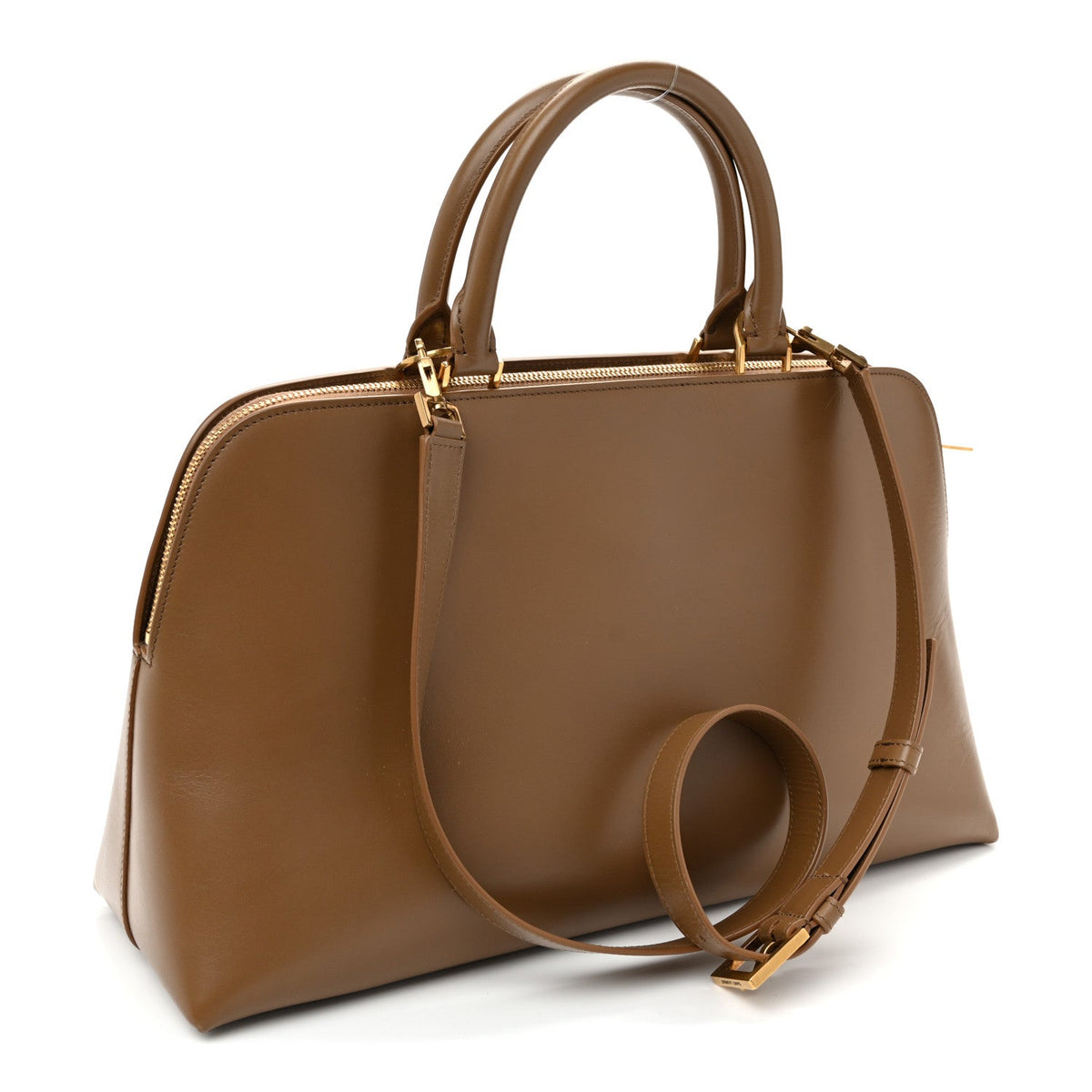Calfskin Sac De Jour Duffle Top Handle Dark Cork