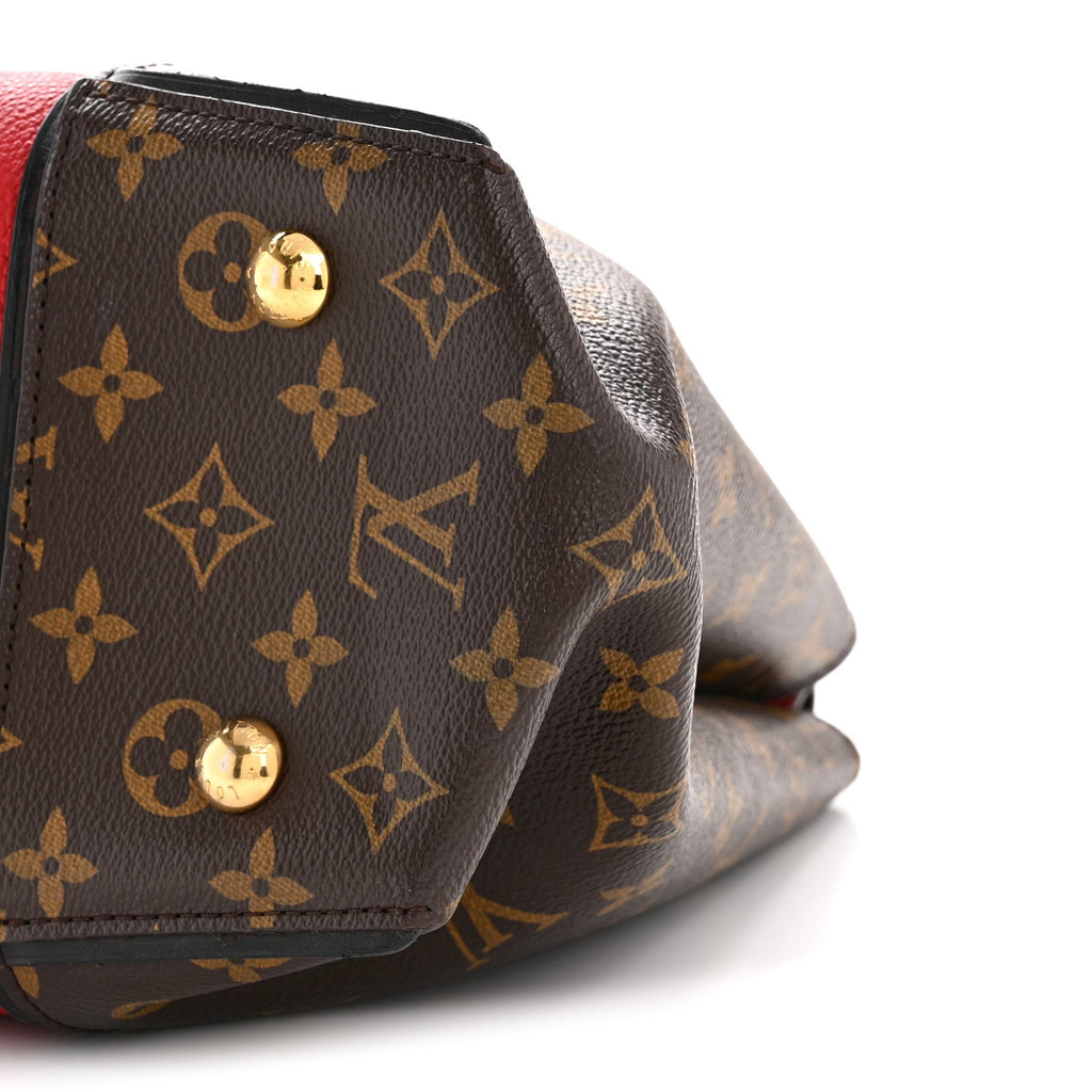 Monogram Cuir Orfevre Tote W PM Cherry