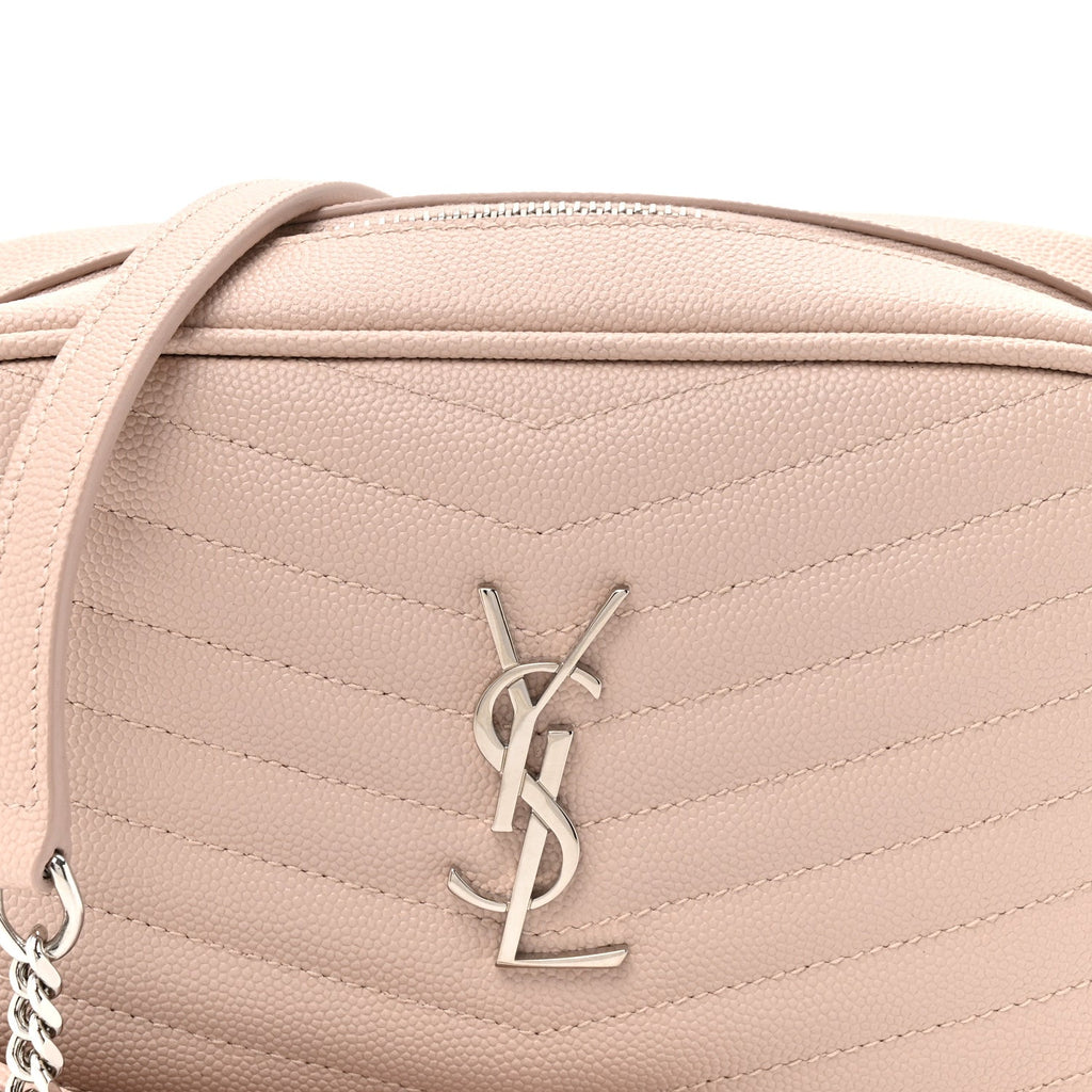 Grain De Poudre Matelasse Monogram Mini Lou Camera Bag Marble Pink