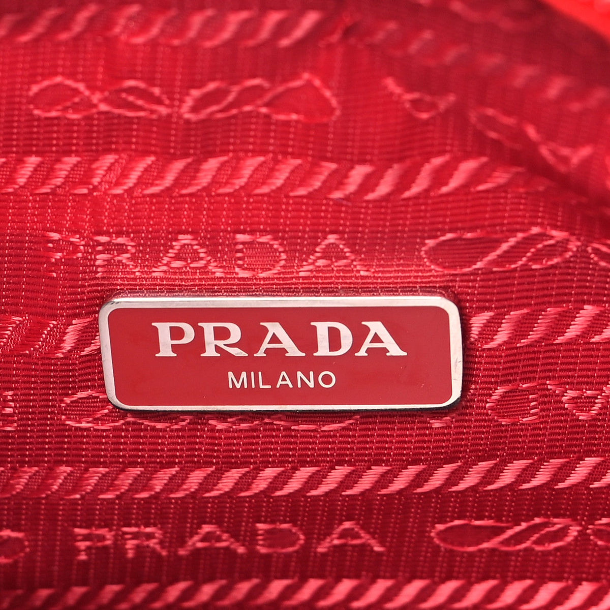 Tessuto Nylon Mini Re-Edition 2000 Bag Rosso