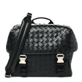 Nappa Intrecciato Postino Messenger Black