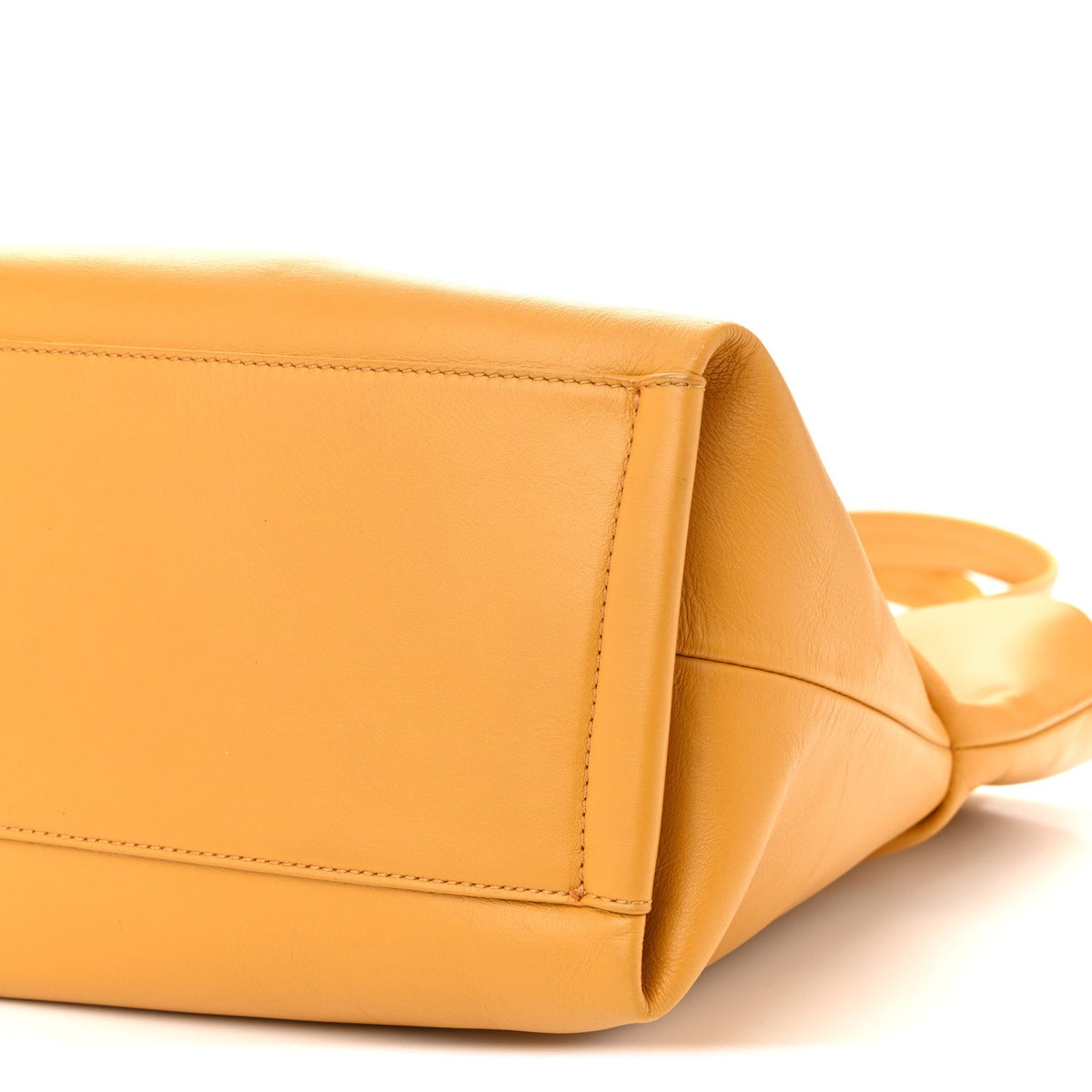 Calfskin Judy East West Tote Sunflower