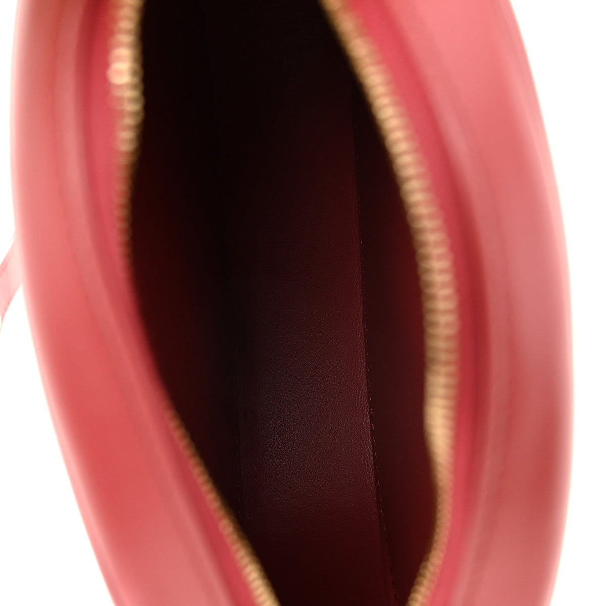 Smooth Calfskin Small Triomphe Oval Crossbody Purse Lipstick